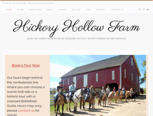 Tablet Screenshot of hickoryhollowfarm.com